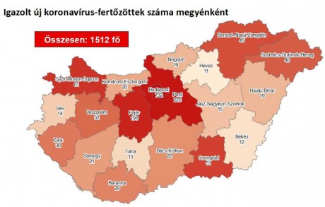 1500 fölé emelkedett a beazonosított fertőzöttek száma